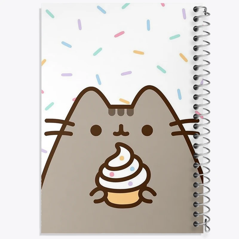 دفتر طراحی 50 برگ خندالو طرح پوشین گربه بامزه کد N2045