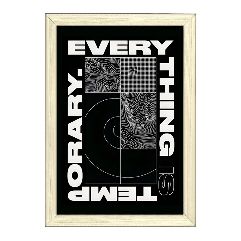 تابلو خندالو طرح Every Thing Is Temporary کد F10656