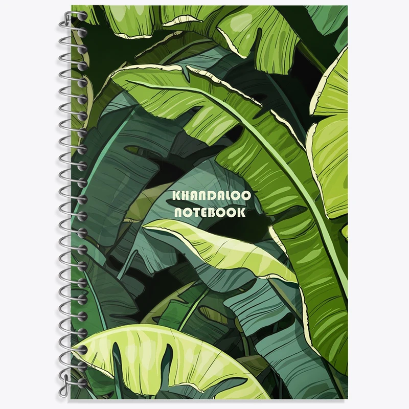 دفتر زبان 50 برگ خندالو مدل دو خط طرح برگ کد N6397