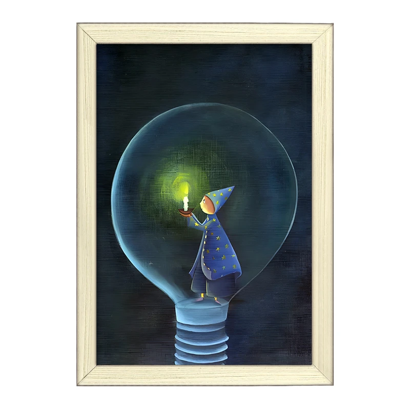 تابلو خندالو طرح چراغ راهنمای جادویی کد F8198