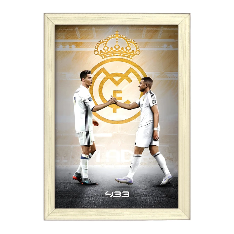 تابلو خندالو طرح کریستیانو رونالدو و امباپه کد F14267