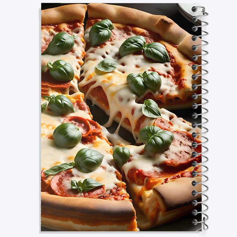 دفتر مشق 50 برگ خندالو طرح پیتزا کد F10581