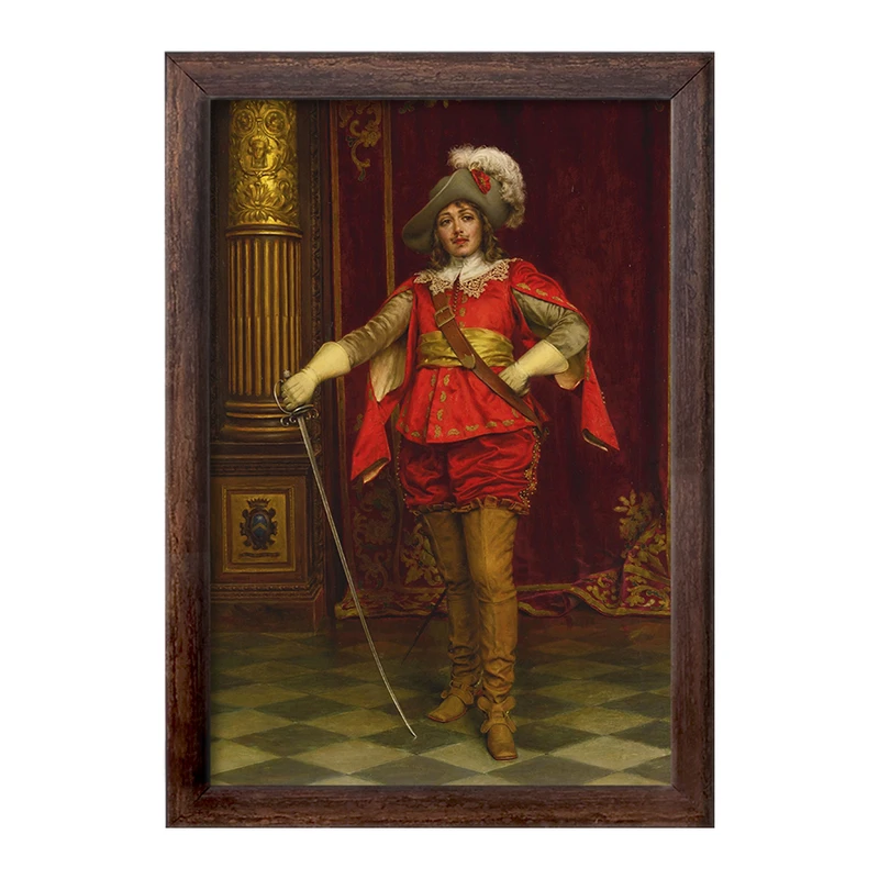 تابلو خندالو طرح نقاشی شوالیه اثر فردریک سولاکروا کد F12138