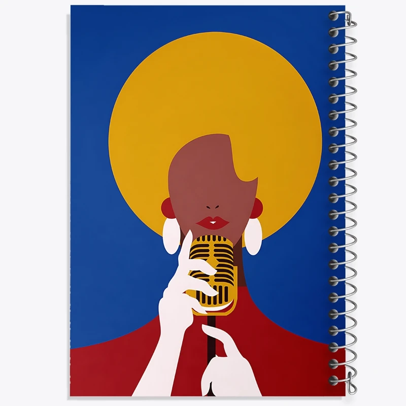 دفتر لیست خرید 50 برگ خندالو طرح زن خواننده کد F8916