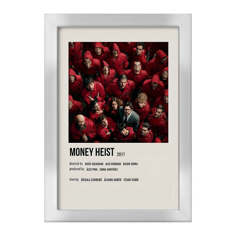 تابلو خندالو طرح خانه کاغذی (Money Heist) کد F13318