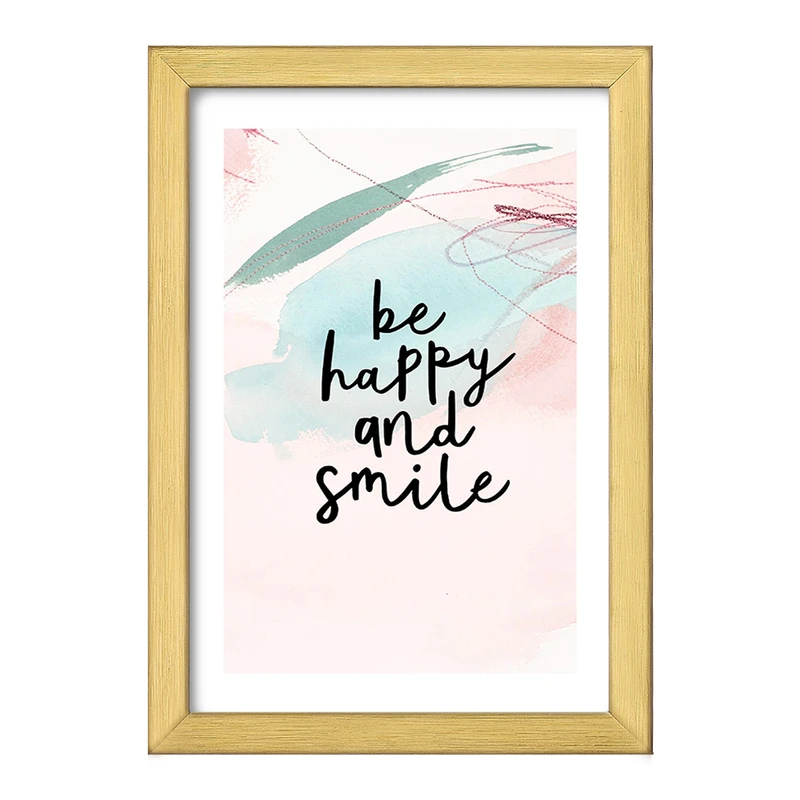 تابلو خندالو طرح Be Happy And Smile کد F11890