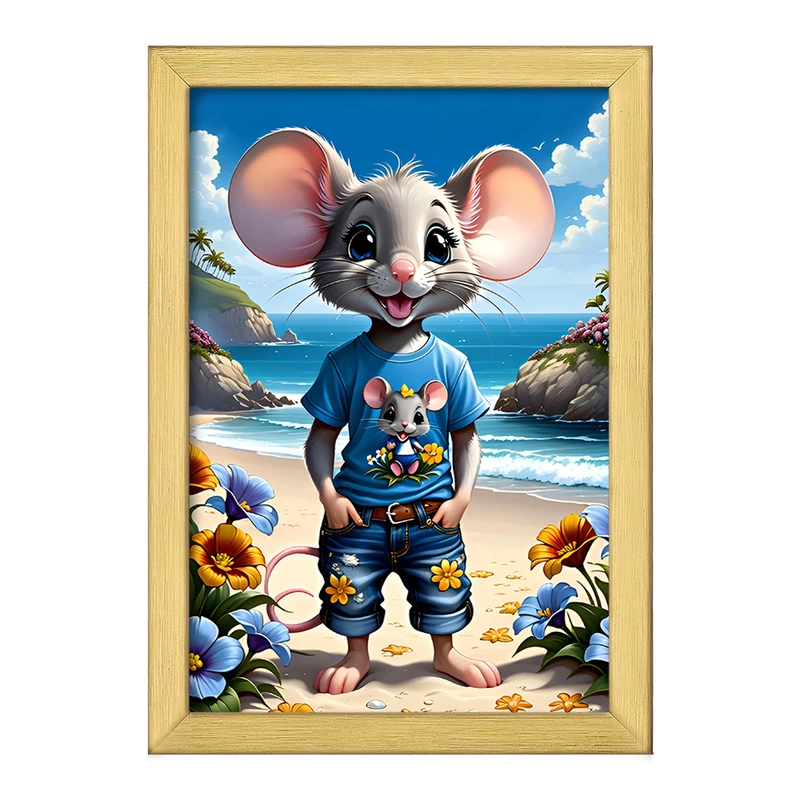 تابلو خندالو طرح موش بامزه کد F6969