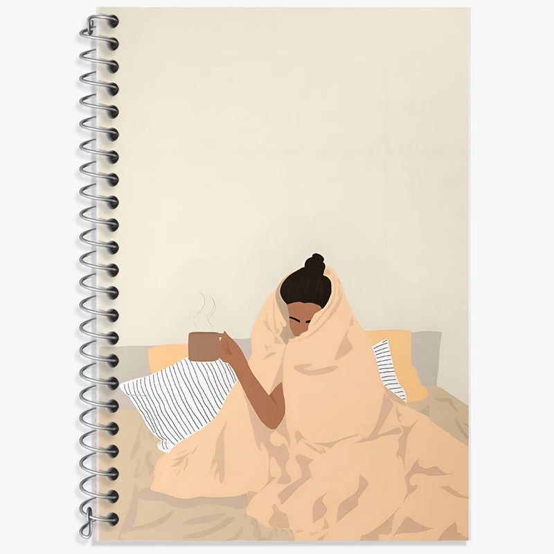 دفتر زبان 50 برگ خندالو مدل دو خط طرح دخترانه کد F10490