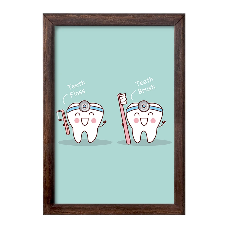 تابلو خندالو طرح دندان و دندان پزشکی کودکانه کد 36771