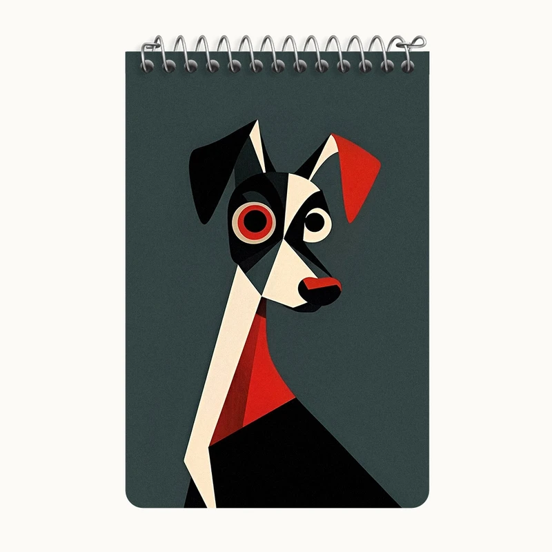 دفتر یادداشت 50 برگ خندالو طرح سگ (Dog) کد F4621