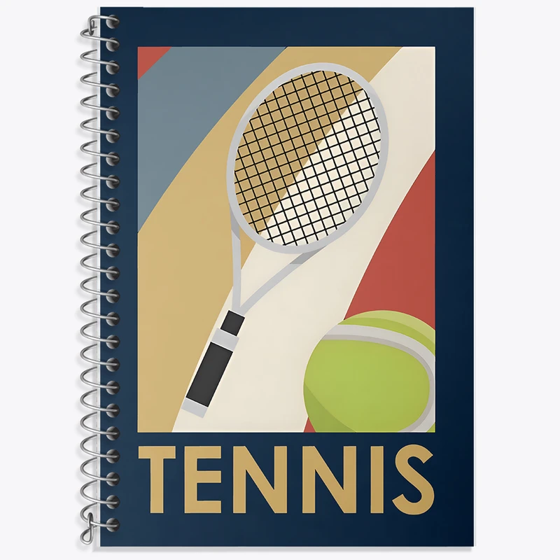 دفتر نت موسیقی 50 برگ خندالو طرح تنیس (Tennis) کد F12011