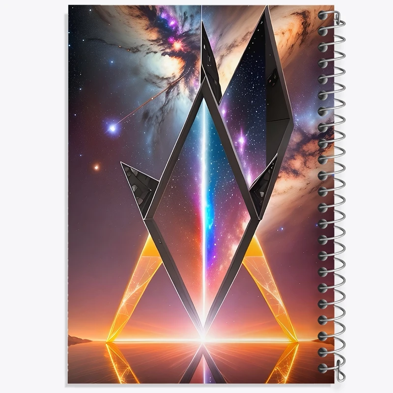 دفتر طراحی 50 برگ خندالو طرح اتریوم (Ethereum) کد F10613