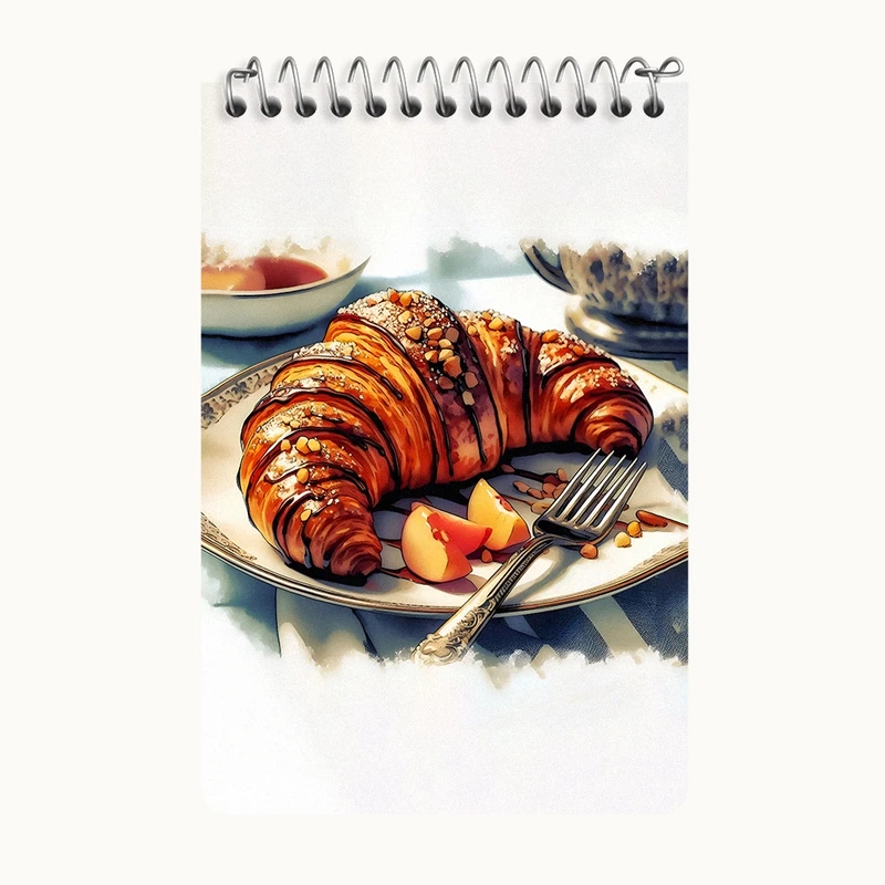 دفتر یادداشت 50 برگ خندالو طرح کروسان کد F10599