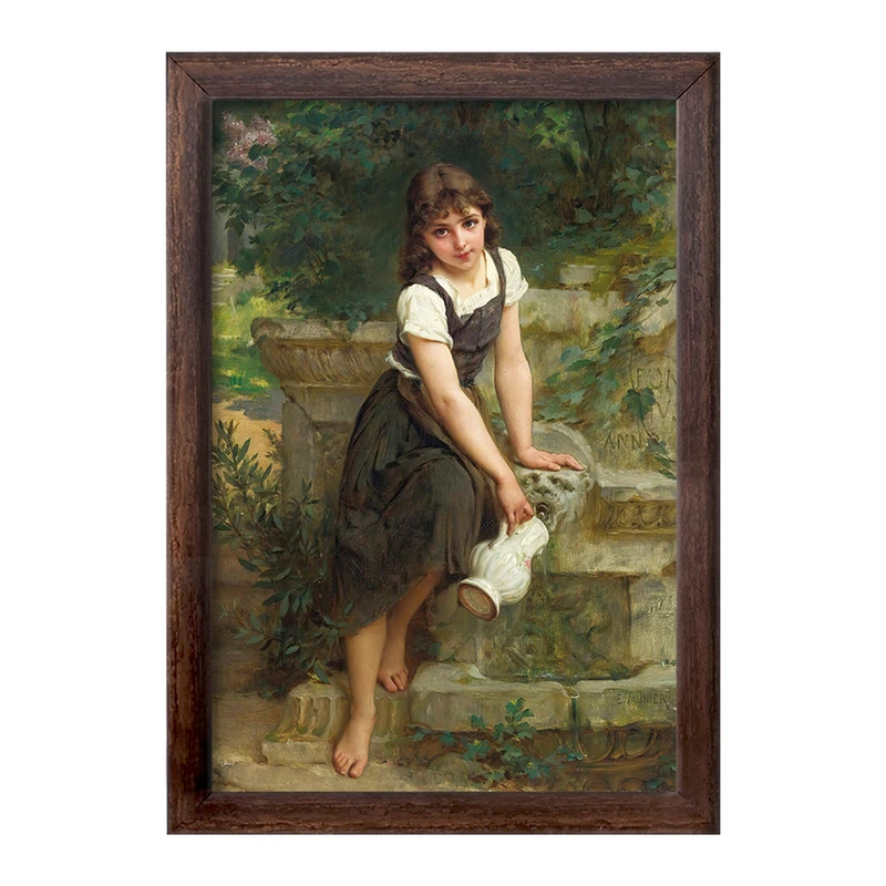 تابلو خندالو طرح نقاشی فواره اثر امیل مونیر کد F12343