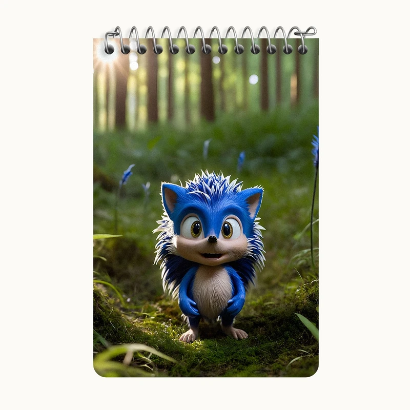 دفتر یادداشت 50 برگ خندالو طرح سونیک (Sonic) کد F5327