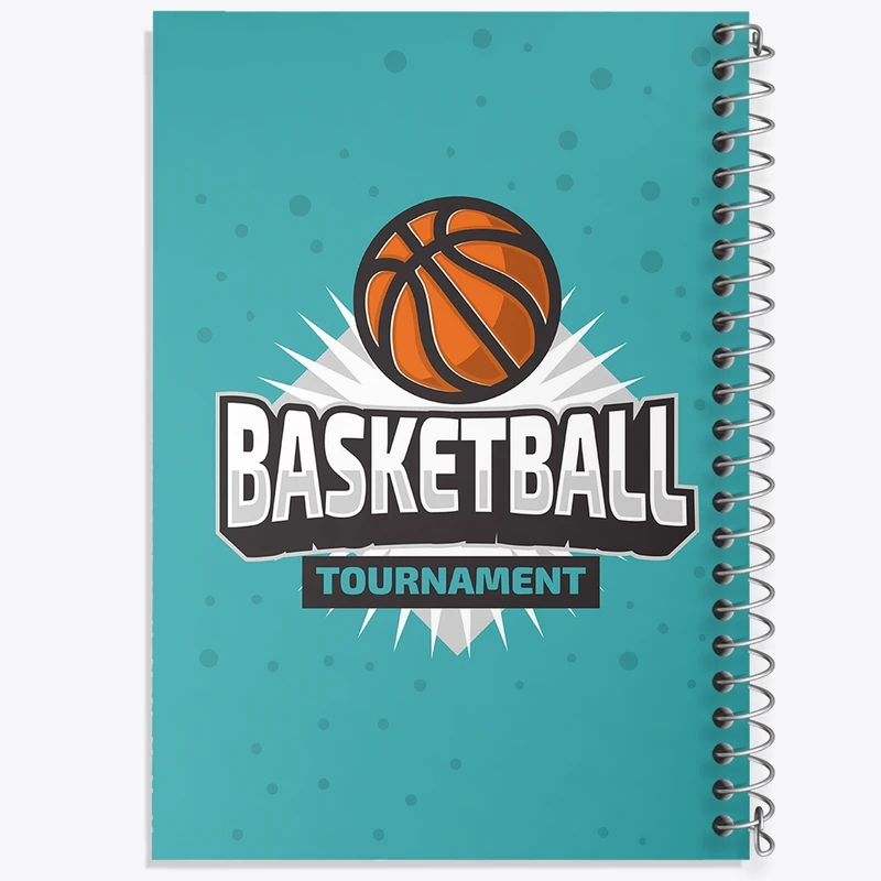 دفتر طراحی 50 برگ خندالو طرح بسکتبال Basketball کد 26464