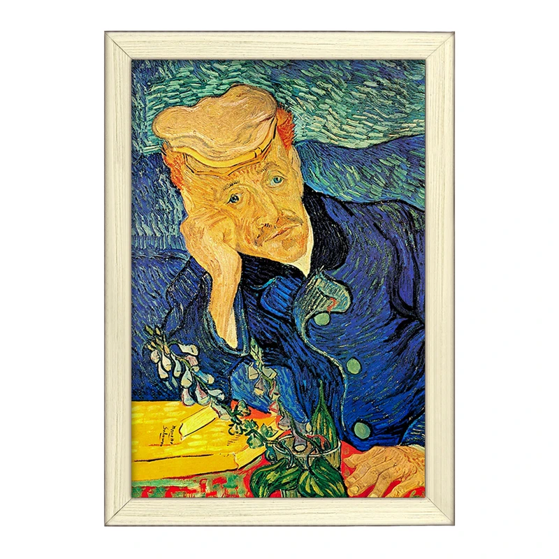 تابلو خندالو طرح نقاشی پرتره دکتر گاشه اثر ونسان ونگوگ کد 25447