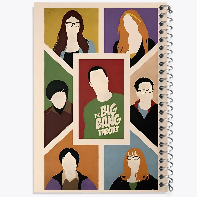 دفتر ژورنال نویسی 50 برگ خندالو مدل نقطه ای طرح تئوری بیگ بنگ (The Big Bang Theory) کد F10540