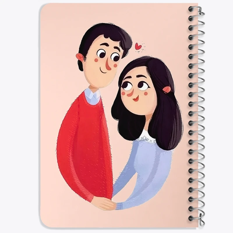 دفتر یادداشت 50 برگ خندالو طرح عاشقانه کد 27100