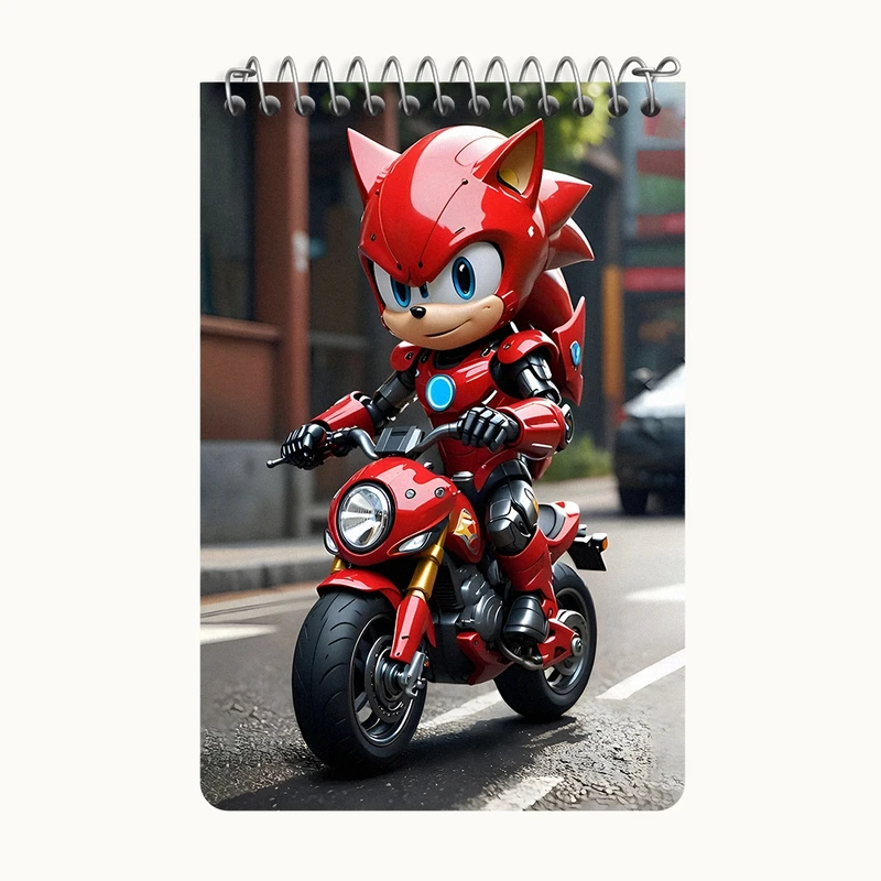 دفتر یادداشت 50 برگ خندالو طرح سونیک (Sonic) کد F6865