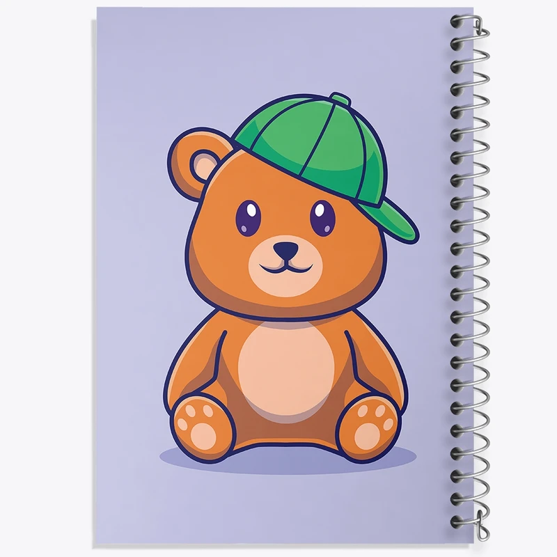 دفتر طراحی 50 برگ خندالو طرح خرس کد 26200