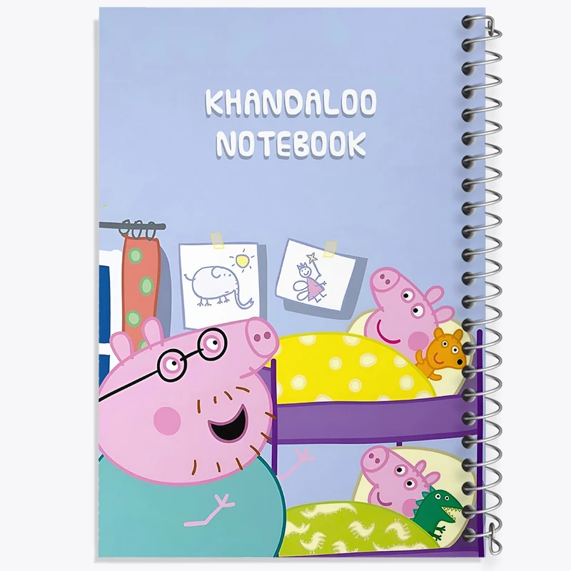 دفتر شطرنجی 50 برگ خندالو طرح انیمیشن پپا پیگ (Peppa Pig) کد N9241