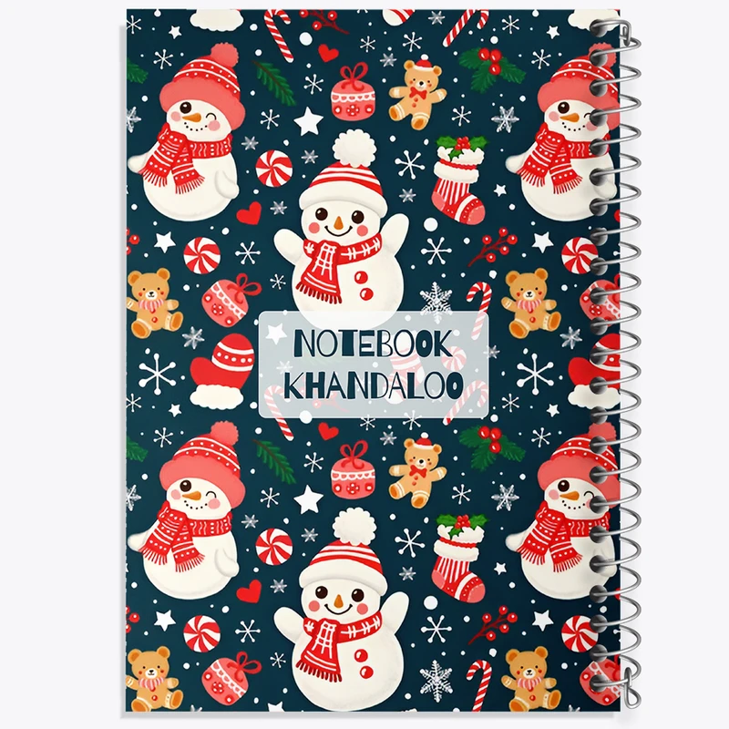 دفتر نقاشی 50 برگ خندالو طرح آدم برفی و کریسمس کد N7235