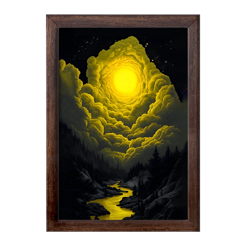 تابلو خندالو طرح ماه (Moon) کد F11611