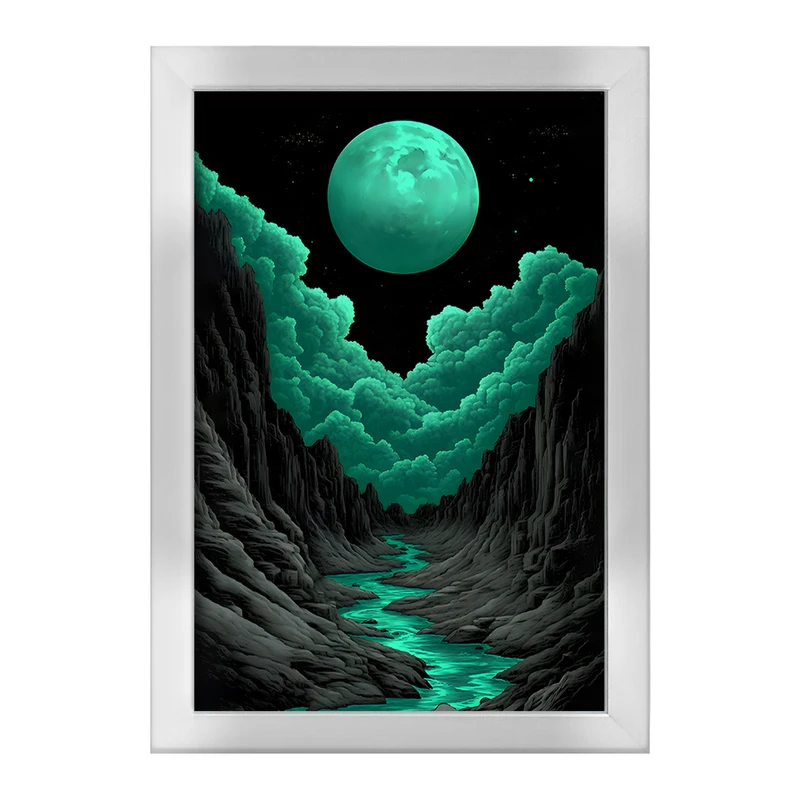 تابلو خندالو طرح ماه (Moon) کد F11613