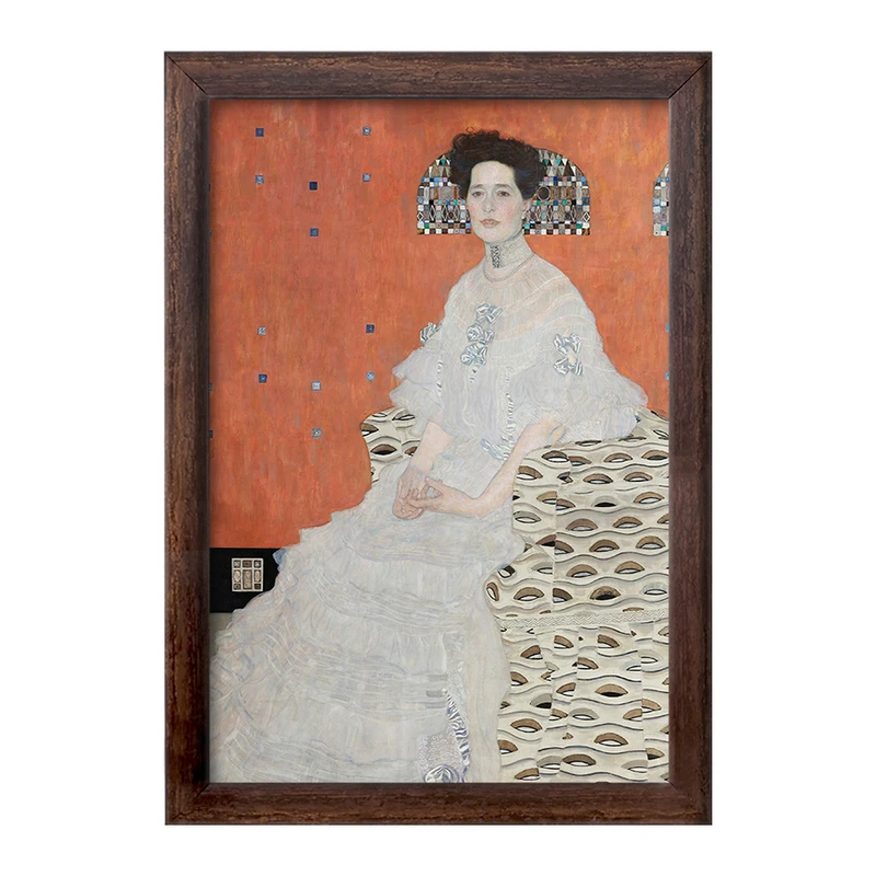 تابلو خندالو طرح نقاشی فریتز ریدلر اثر گوستاو کلیمت کد F12151