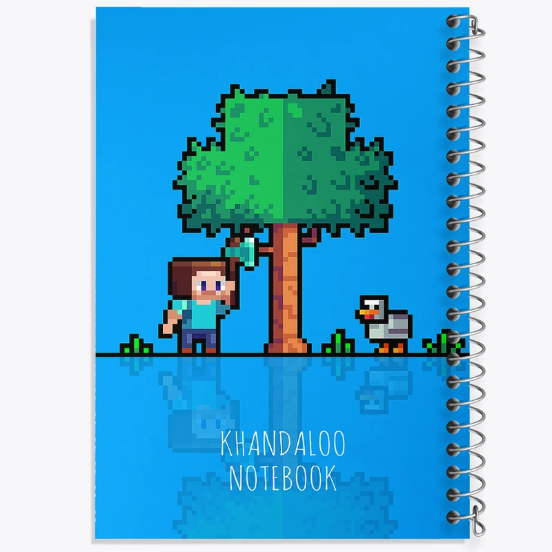 دفتر مشق 50 برگ خندالو طرح بازی ماینکرافت (Minecraft) کد N8685