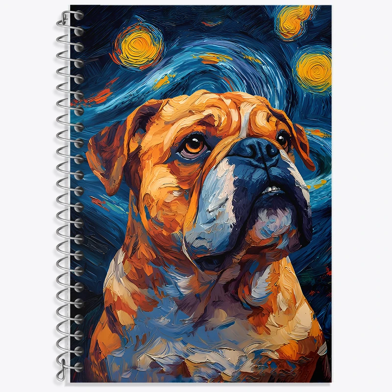 دفتر زبان 50 برگ خندالو مدل دو خط طرح سگ کد F11679