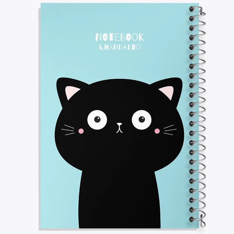 دفتر طراحی 50 برگ خندالو طرح گربه بامزه کد N1189