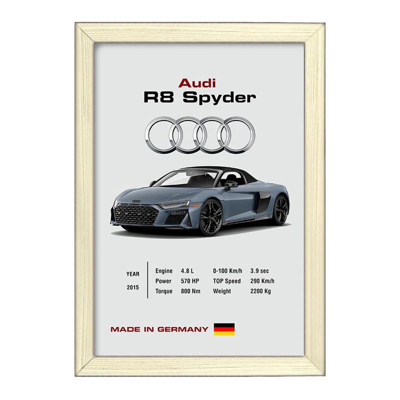 تابلو خندالو طرح آئودی (Audi) کد F13483