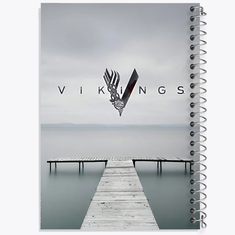 دفتر شطرنجی 50 برگ خندالو طرح وایکینگ ها (Vikings) کد F13619