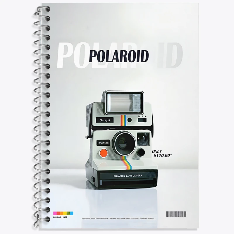 دفتر نت موسیقی 50 برگ خندالو طرح دوربین عکاسی پولاروید (Plaroid) کد F14137