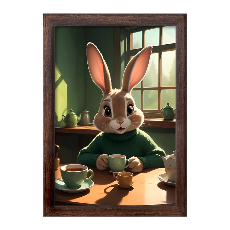 تابلو خندالو طرح خرگوش کد F9927