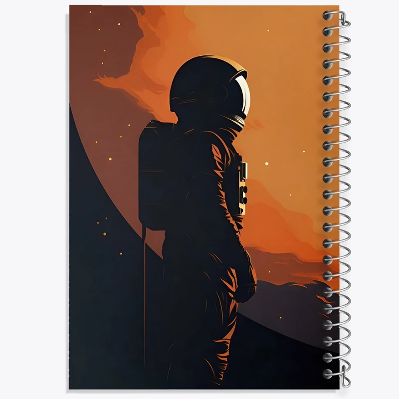 دفتر لیست خرید 50 برگ خندالو طرح فضانورد کد F4175