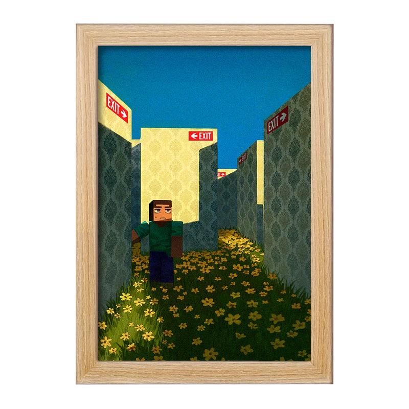 تابلو خندالو طرح ماینکرافت (Minecraft) کد F14060