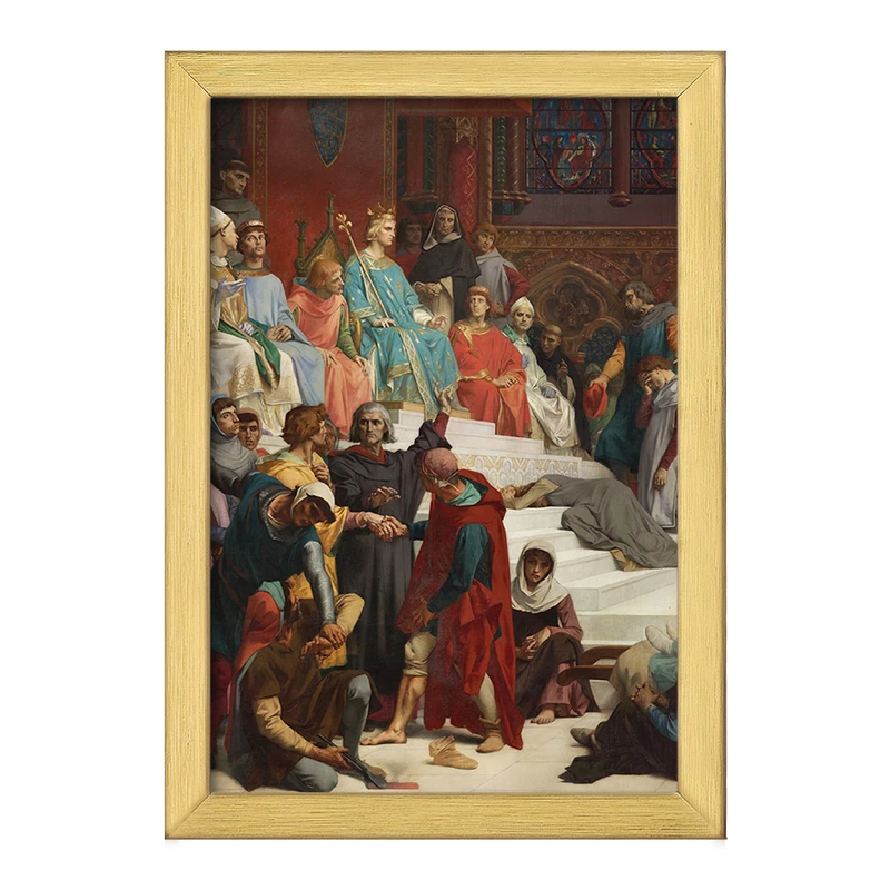 تابلو خندالو طرح نقاشی سنت لوئیس اجرای عدالت اثر الکساندر کابانل کد F12170