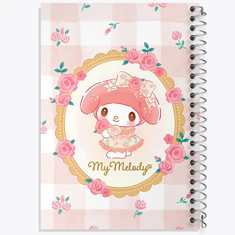 دفتر شطرنجی 50 برگ خندالو طرح مای ملودی (My Melody) کد N9005