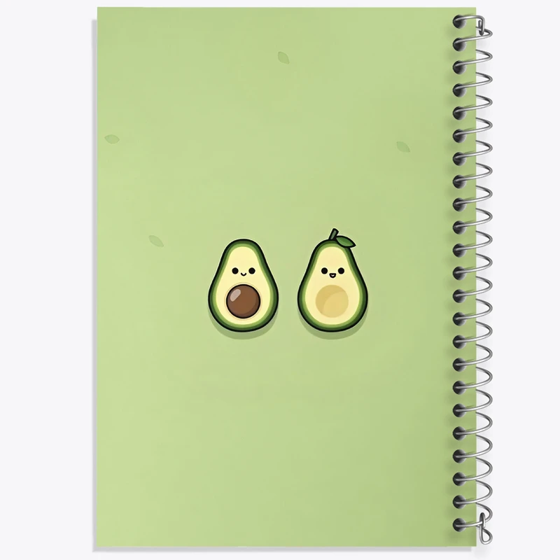دفتر مشق 50 برگ خندالو طرح آووکادو کد F3656