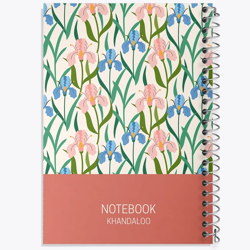 دفتر طراحی 50 برگ خندالو طرح گل گلی کد N708