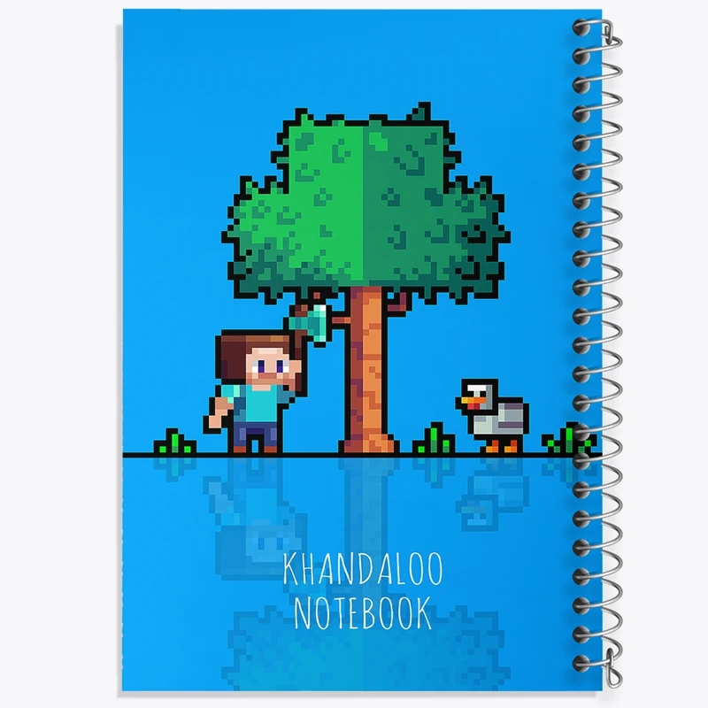 دفتر طراحی 50 برگ خندالو طرح بازی ماینکرافت (Minecraft) کد N8685