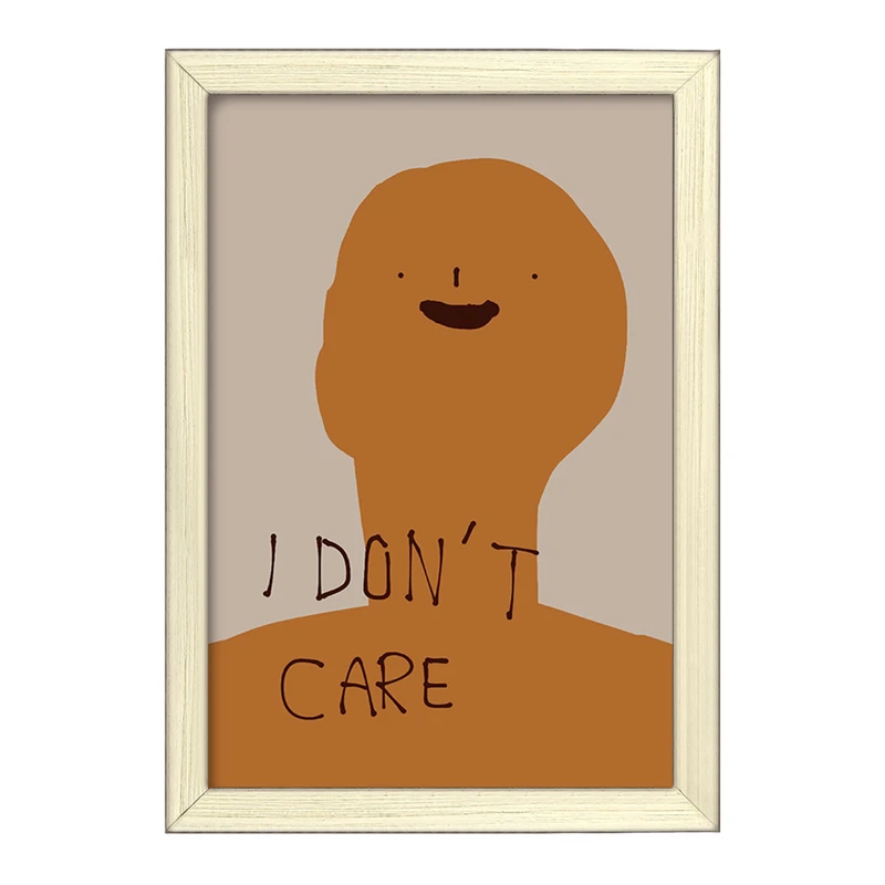 تابلو خندالو طرح I Don't Care کد F1752