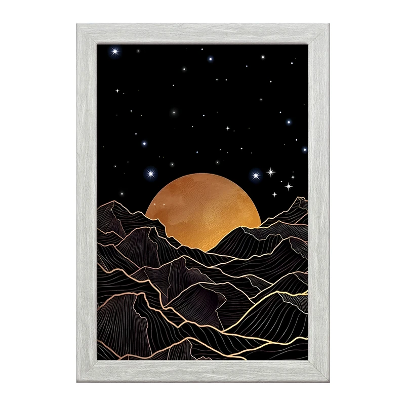 تابلو خندالو طرح ماه (Moon) کد F4974