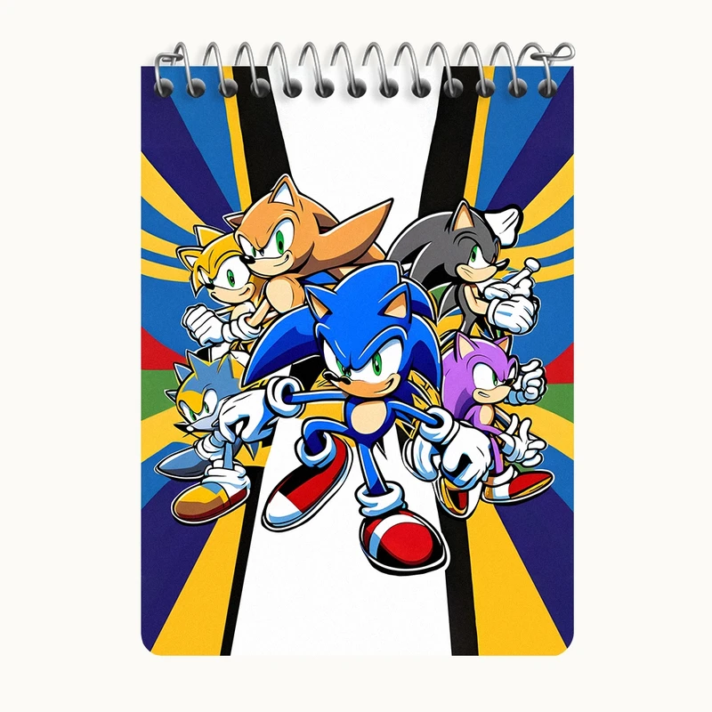 دفتر یادداشت 50 برگ خندالو طرح سونیک (Sonic) کد N8016