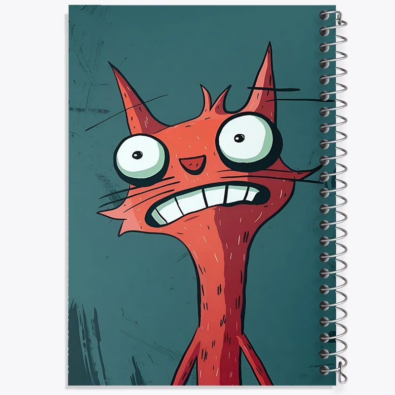 دفتر نقاشی 50 برگ خندالو طرح گربه کد F10140