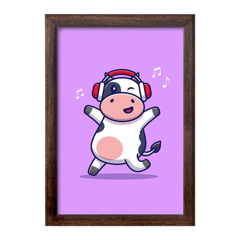 تابلو خندالو طرح گاو  کد 7026