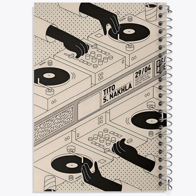 دفتر مشق 100 برگ خندالو طرح موزیک کد F9699